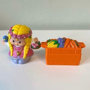 Fisher Price Little People Maiden Mary with Vegetable Crate 2003